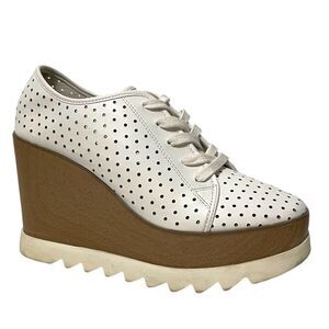 STEVE MADDEN Unfazed Perforated Wedge Oxfords 7